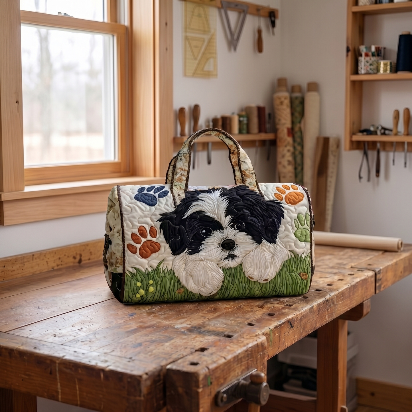 Paws&Pouches™ Dog Quilted Duffel Bags