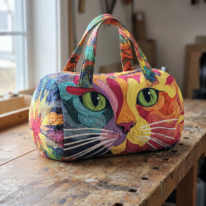 Quilted Cat Tote Bag — Limited Drop | Meaves Totes – PawAndPouches